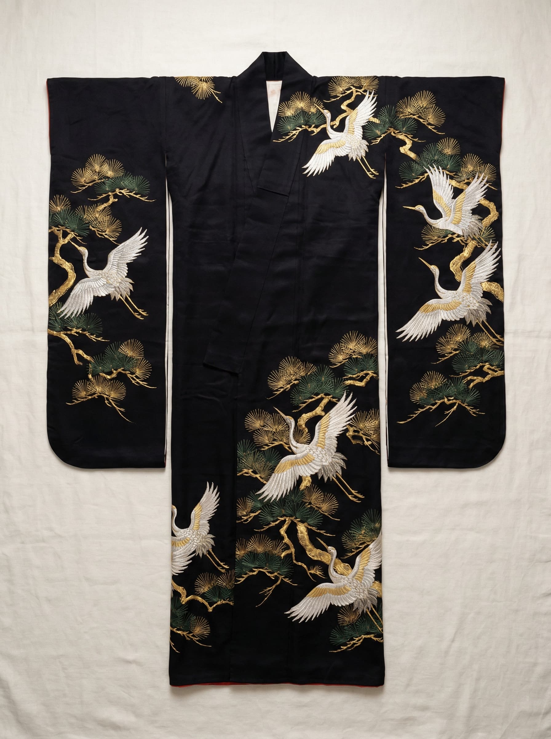 Crane & Pine Formal Furisode